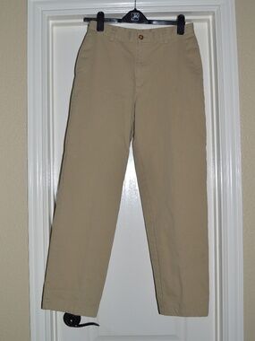LL Bean Flannel Lined Khaki Pants 30W Naturtal fit